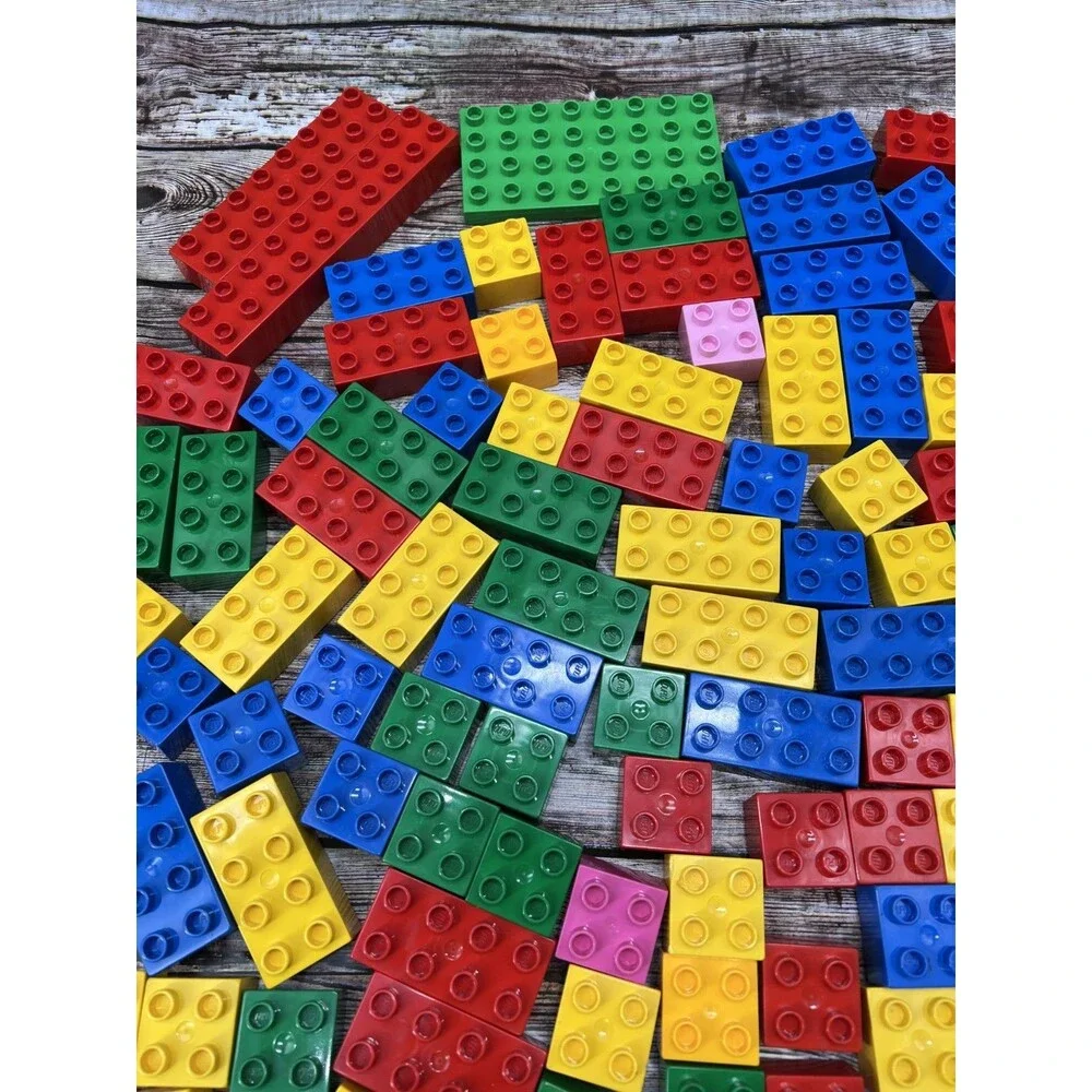 Lot of 161 Lego Duplo Pieces to Build a Circus W/ Vintage Minifigs, Tiger